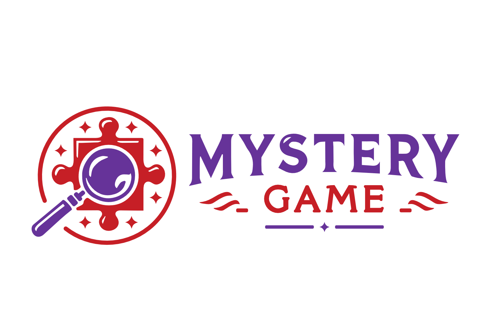 Mystery Game logo — landscape